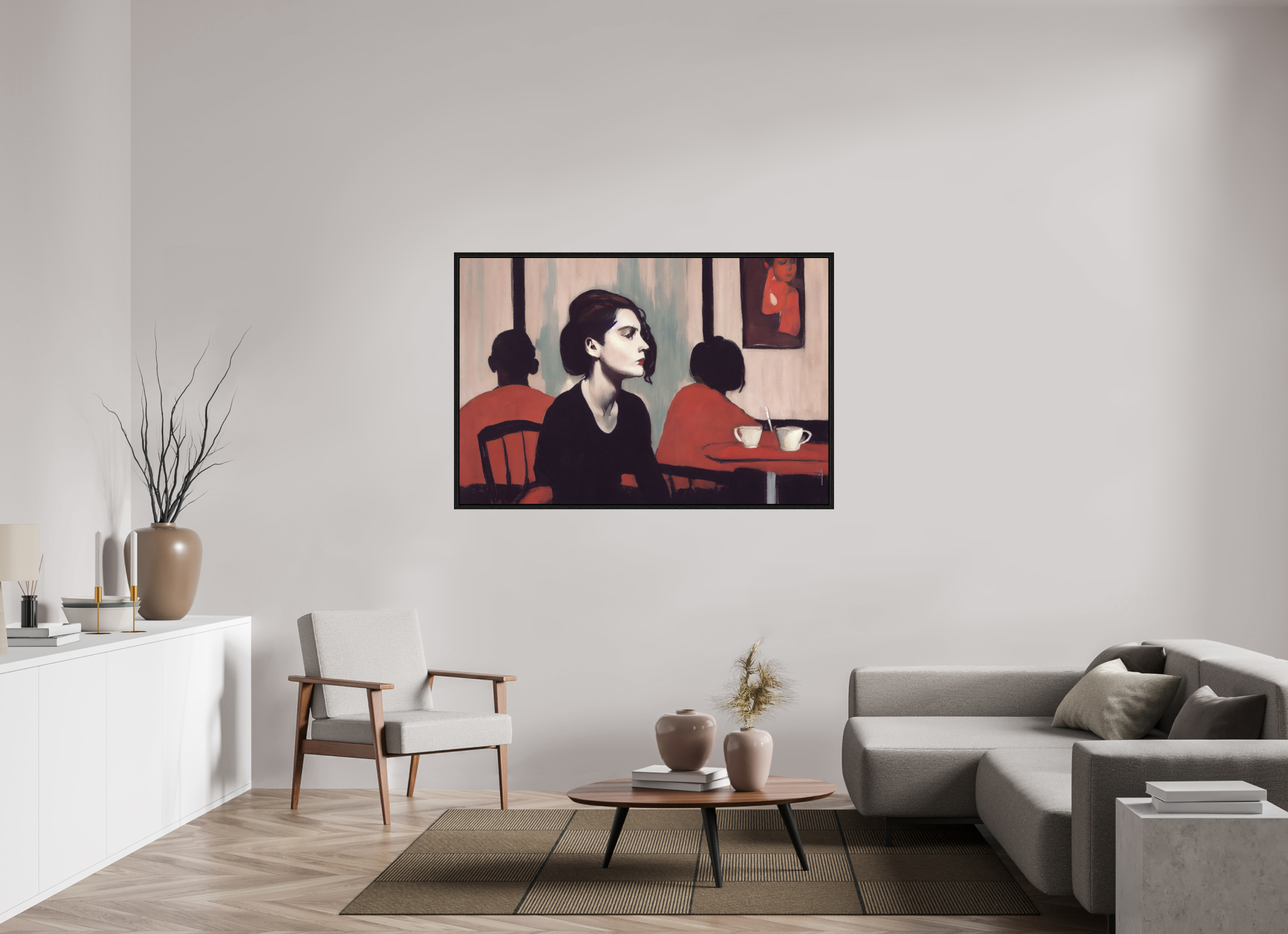 150 x 100 cm, Floater Frame the certainty