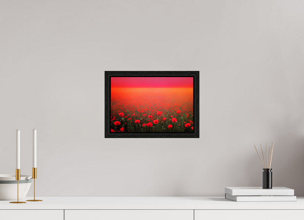 30 x 20 cm, Floater Frame Crimson Frequency