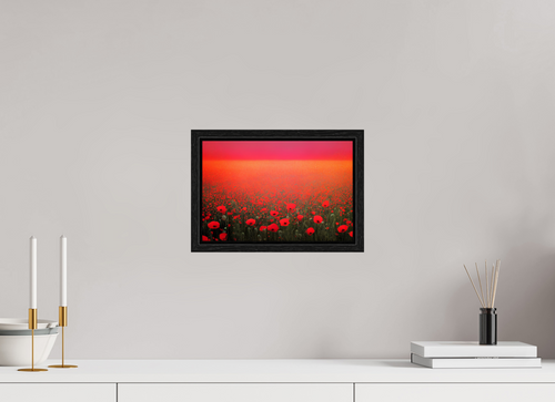 30 x 20 cm, Floater Frame Crimson Frequency
