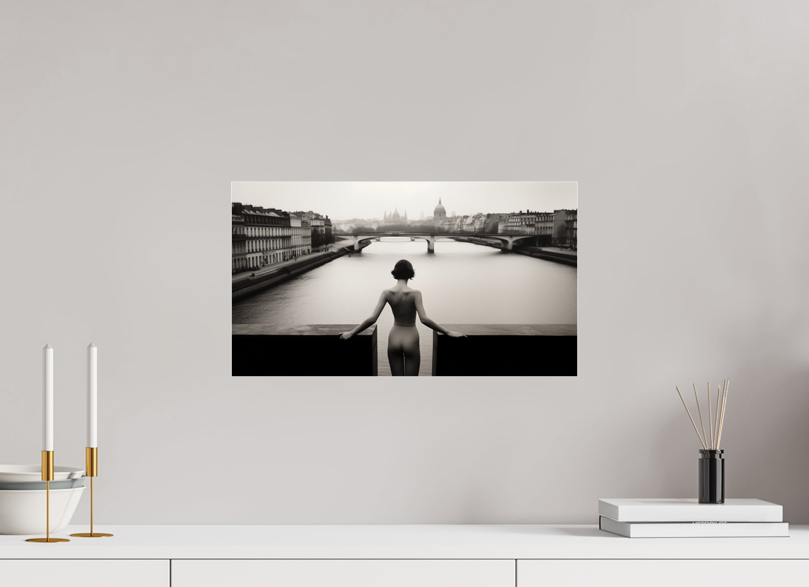 48 x 27 cm, Photo Print Under Acrylic Glass her strange desire - am Rand des Atems