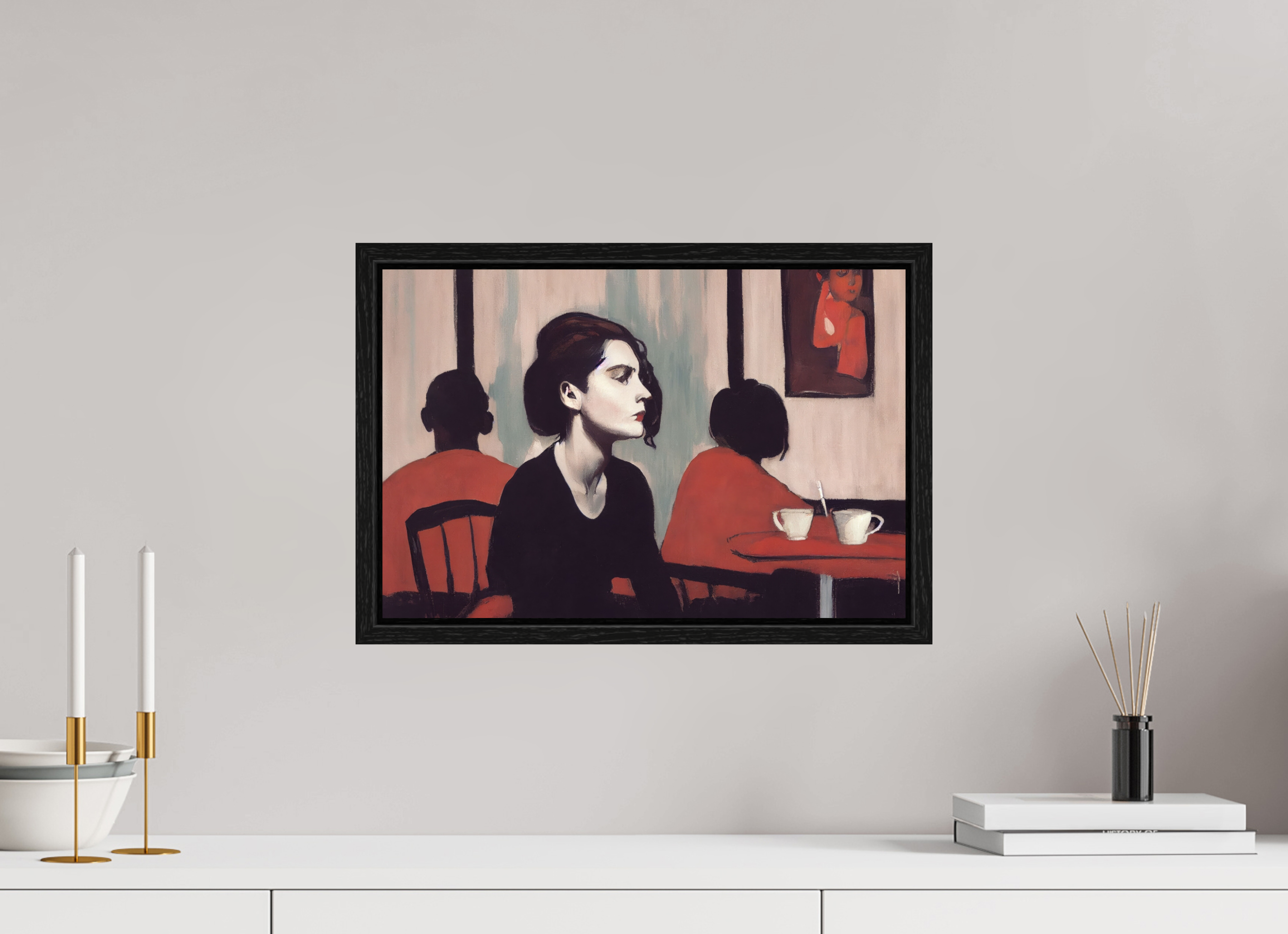 45 x 30 cm, Floater Frame the certainty