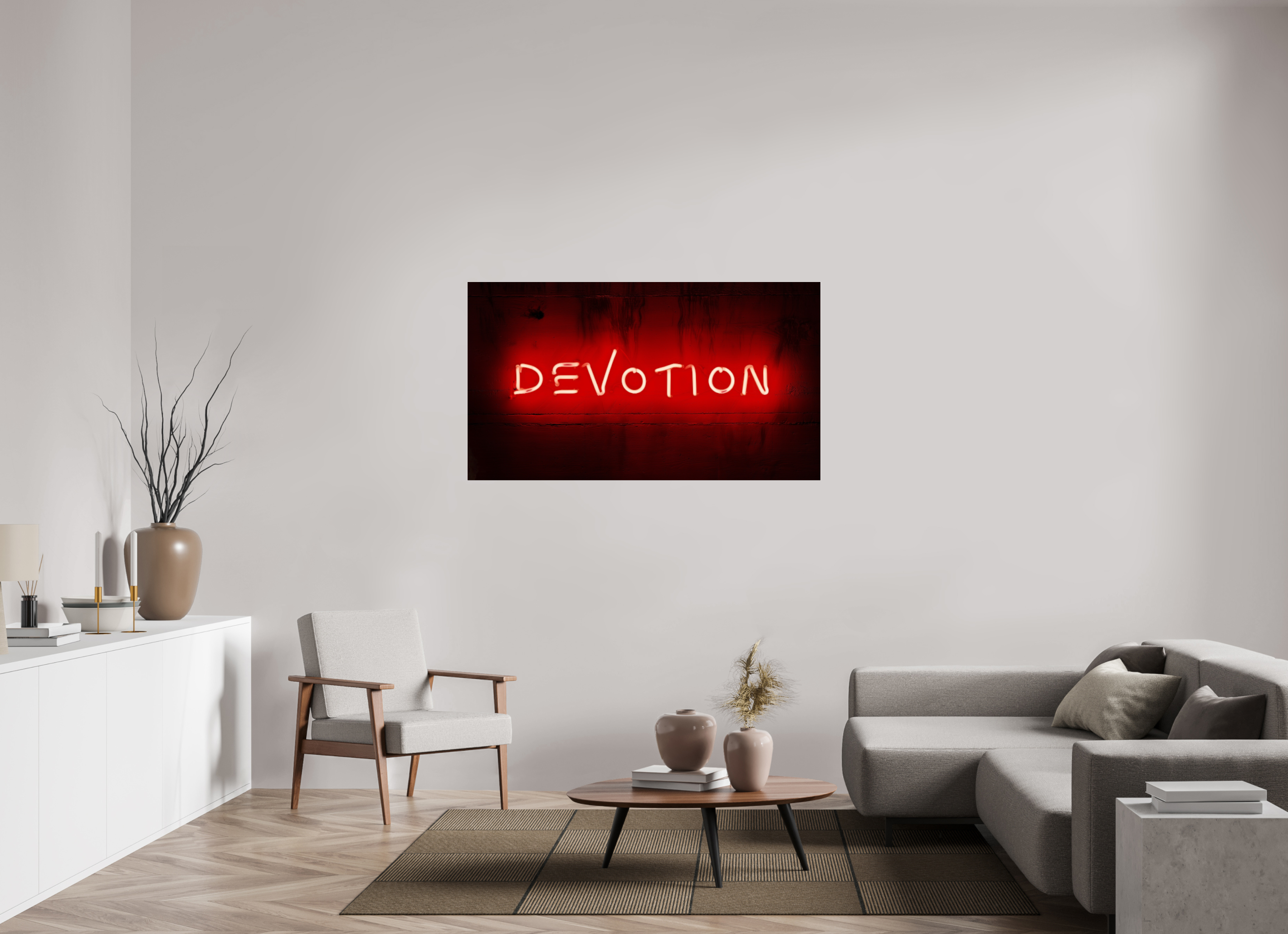 144 x 81 cm, Photo Print Under Acrylic Glass Crimson Vow