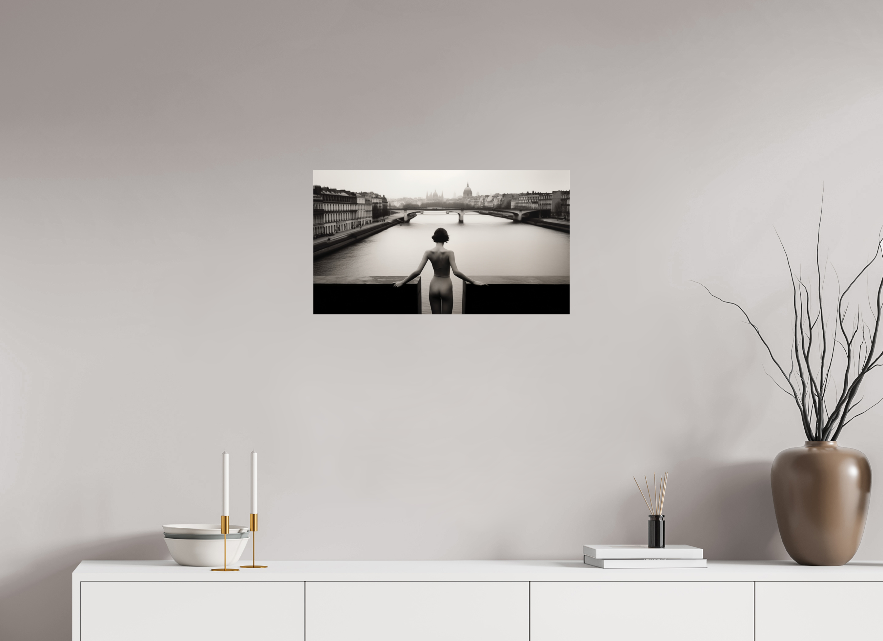 64 x 36 cm, Photo Print Under Acrylic Glass her strange desire - am Rand des Atems