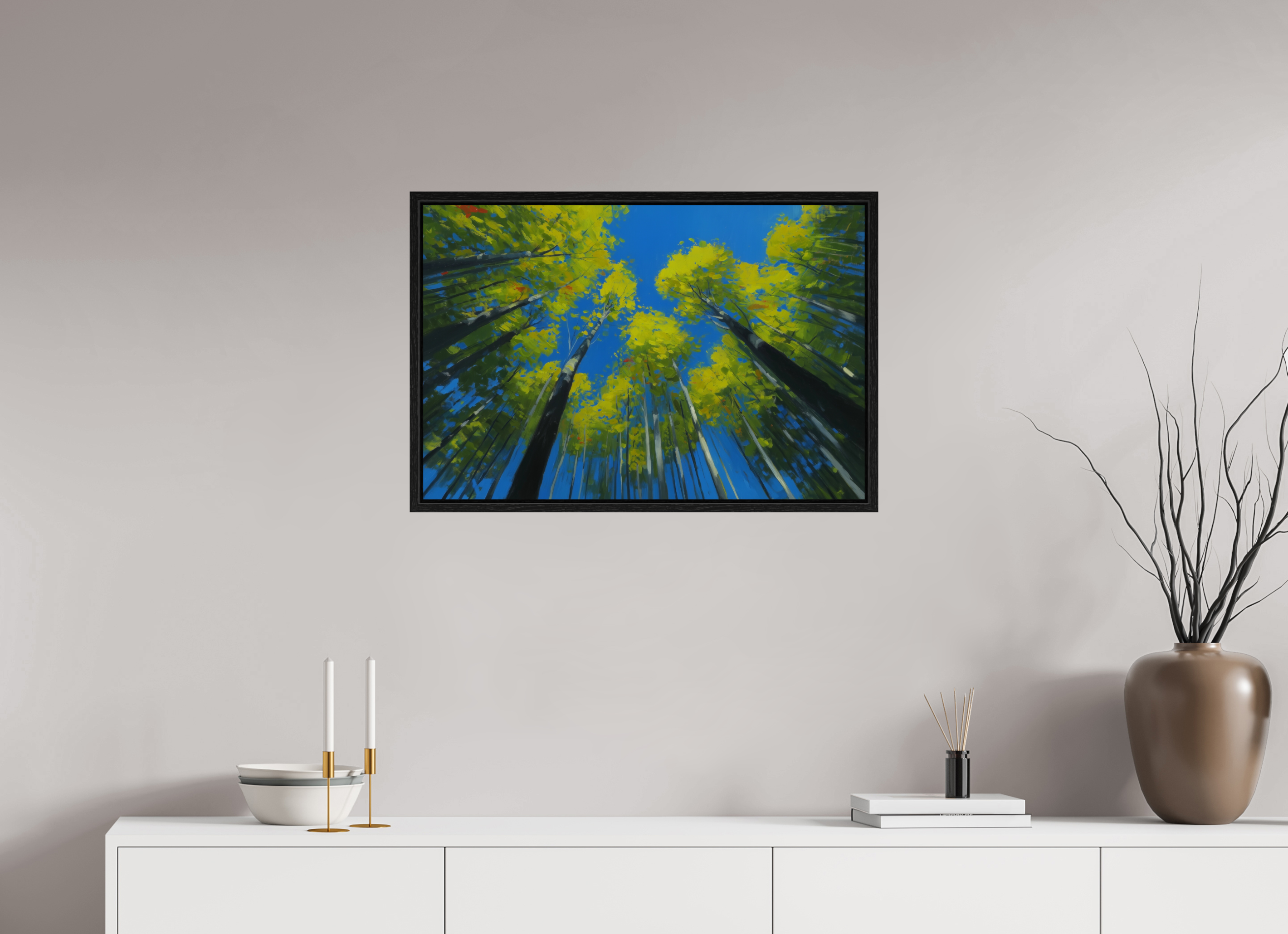 75 x 50 cm, Floater Frame Canopy of Trust