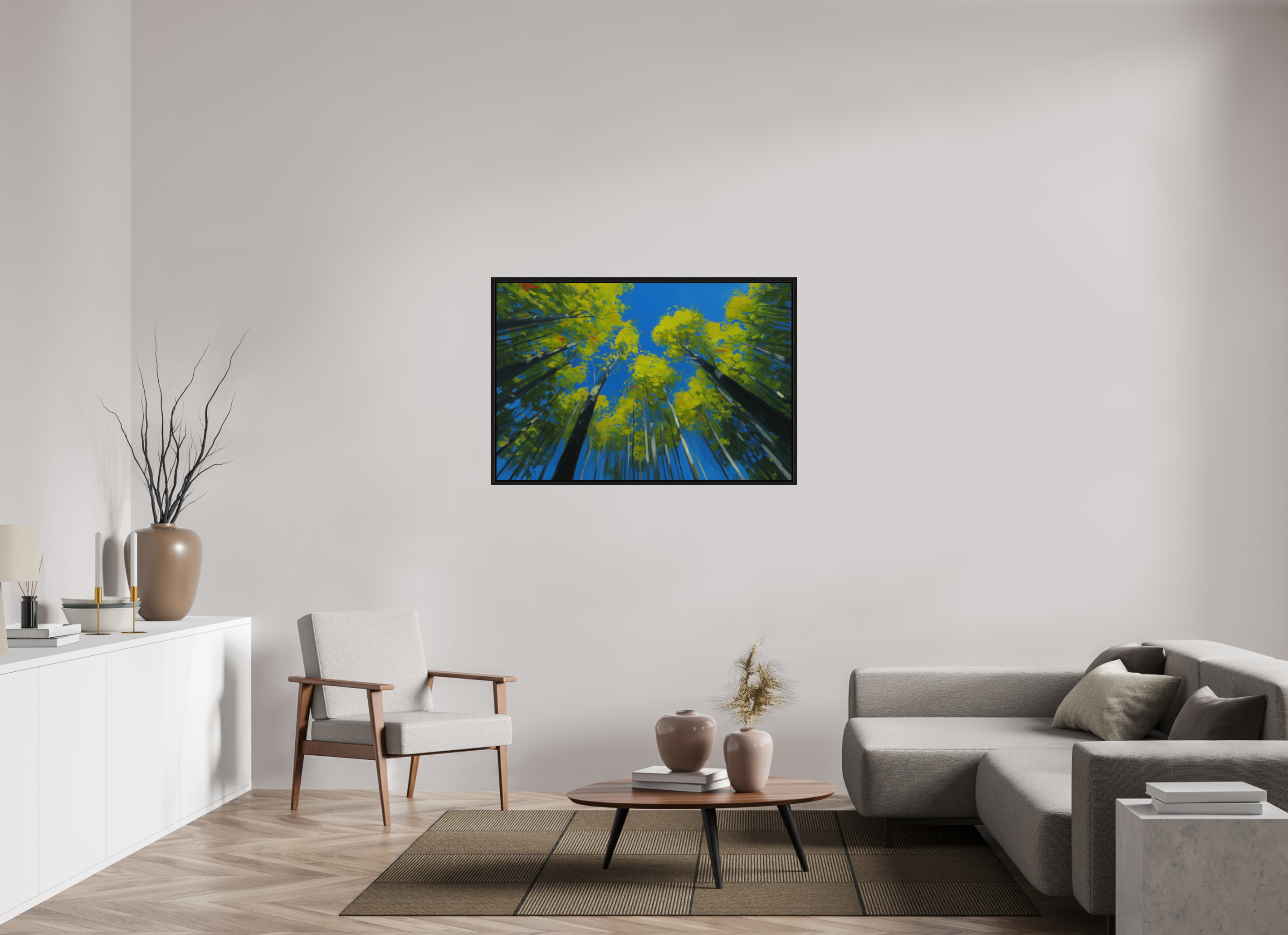 120 x 80 cm, Floater Frame Canopy of Trust