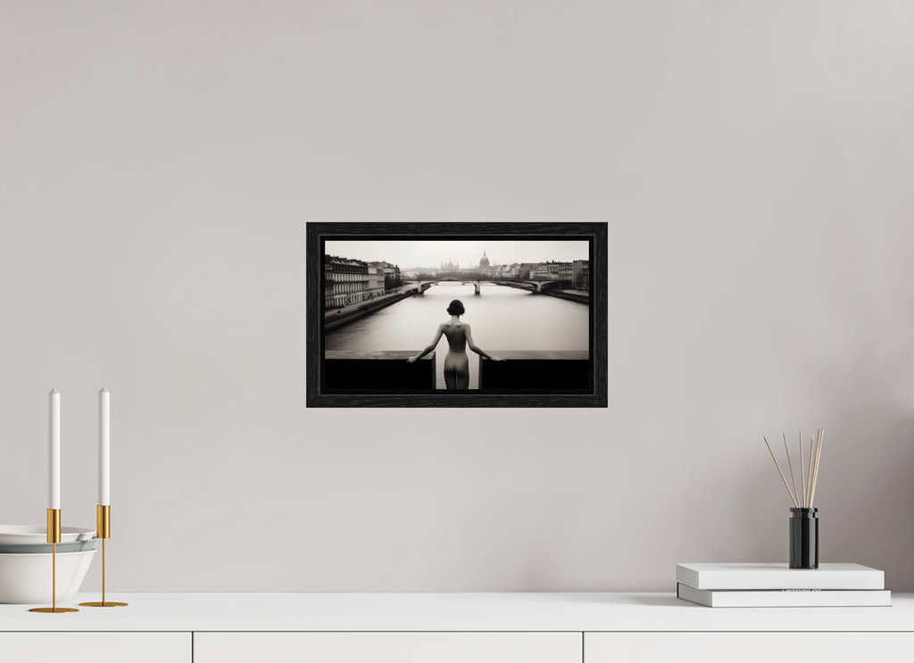 32 x 18 cm, Floater Frame her strange desire - am Rand des Atems