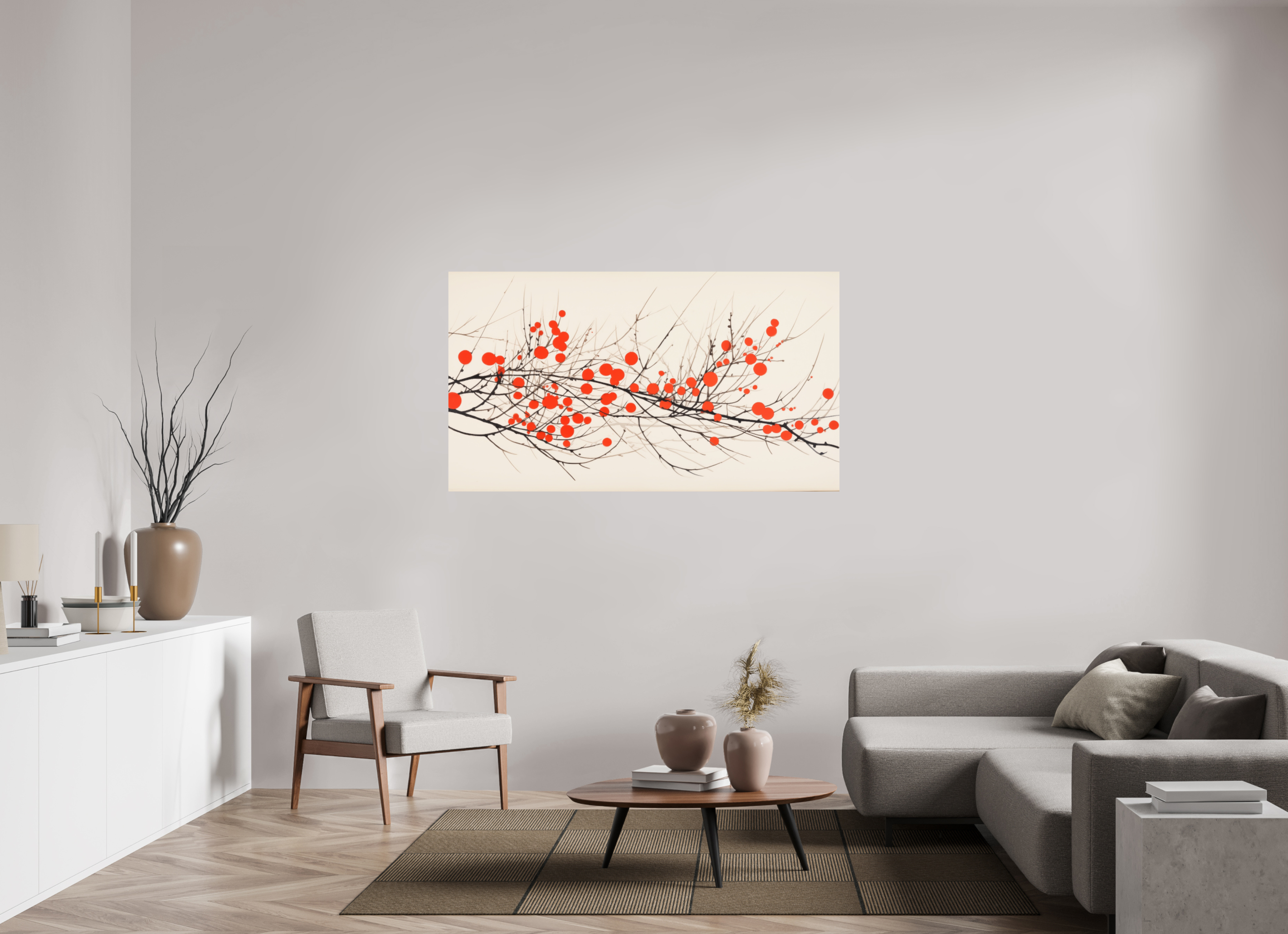 160 x 90 cm, Photo Print On Fuji Crystal DP II Crimson Whispering Branches