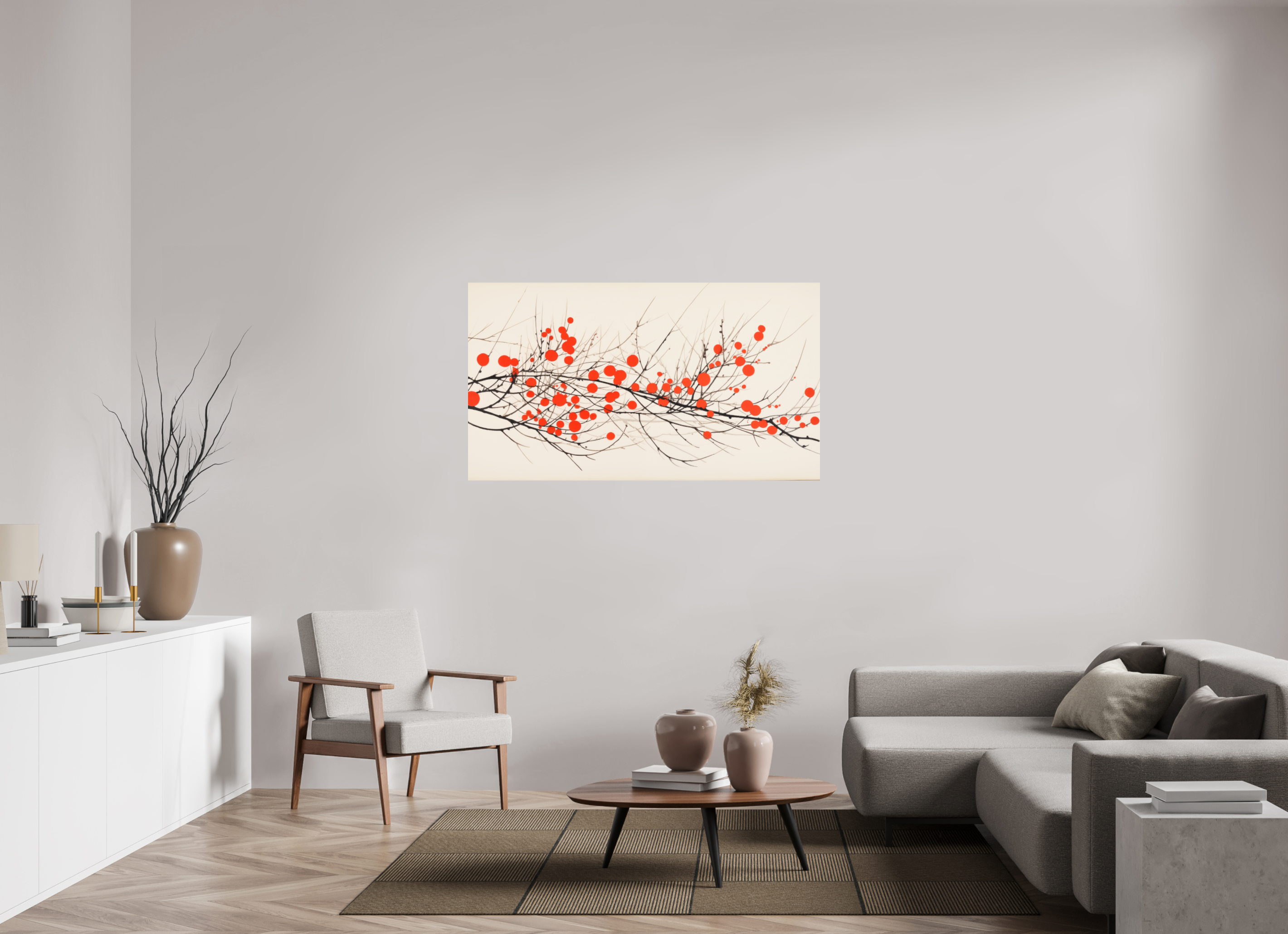144 x 81 cm, Photo Print On Fuji Crystal DP II Crimson Whispering Branches