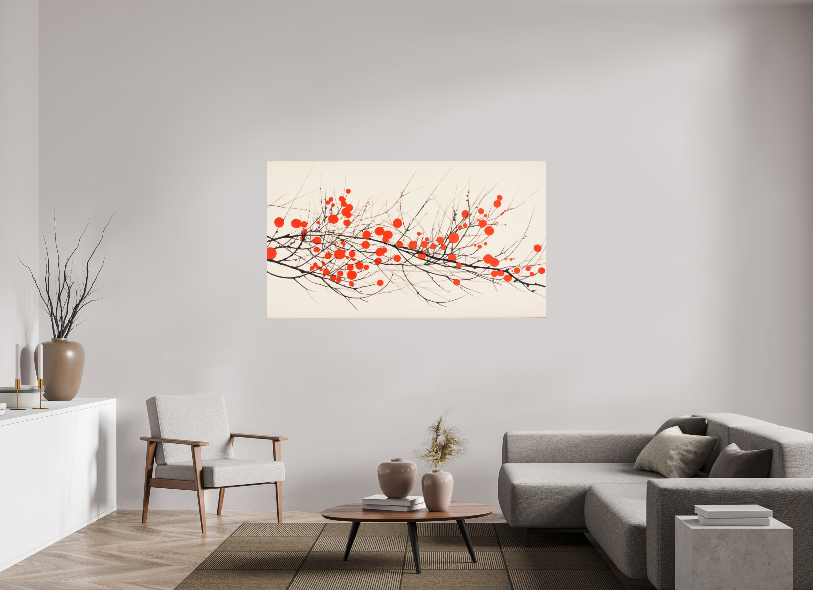 176 x 99 cm, Photo Print On Fuji Crystal DP II Crimson Whispering Branches
