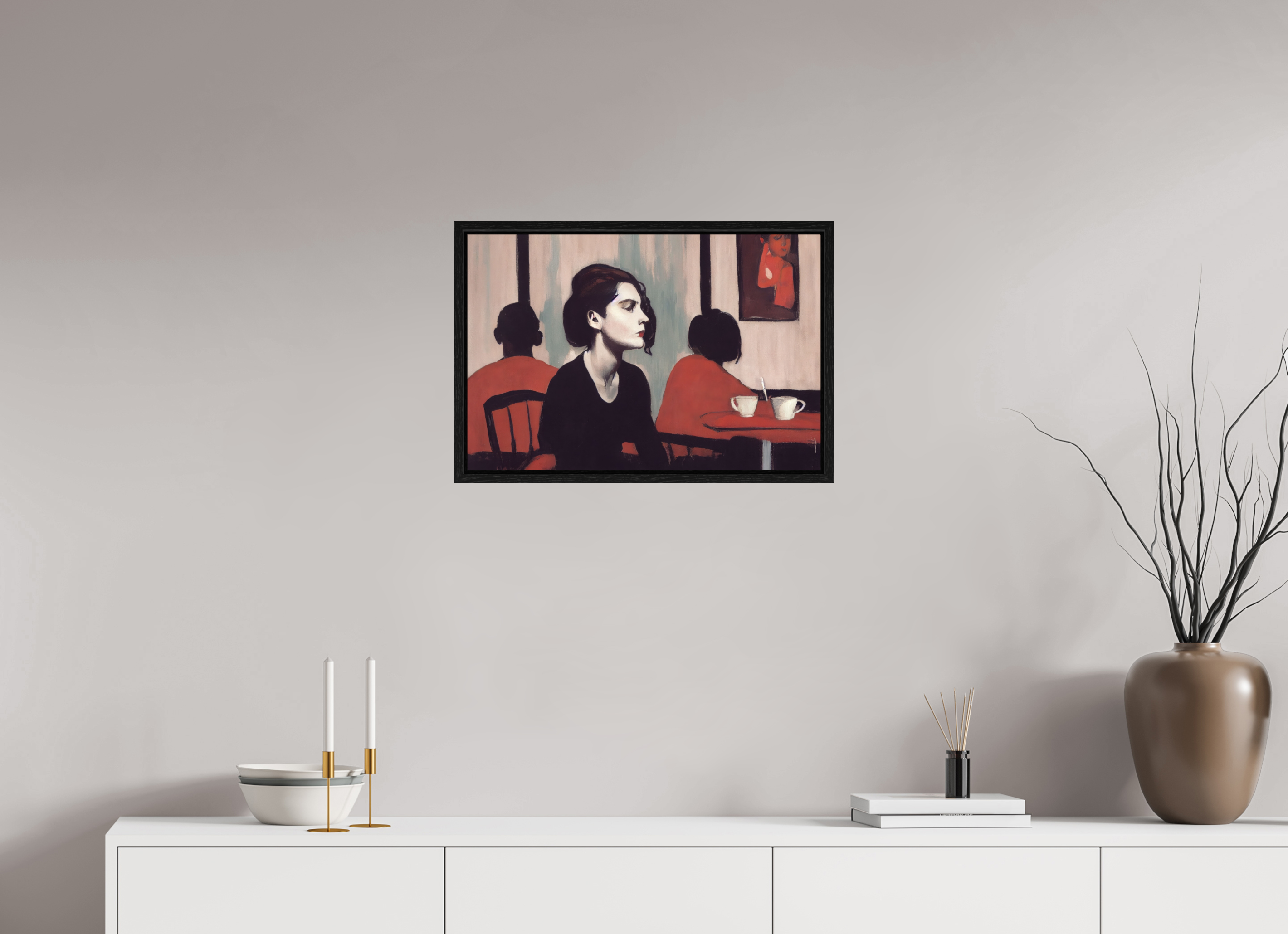 60 x 40 cm, Floater Frame the certainty