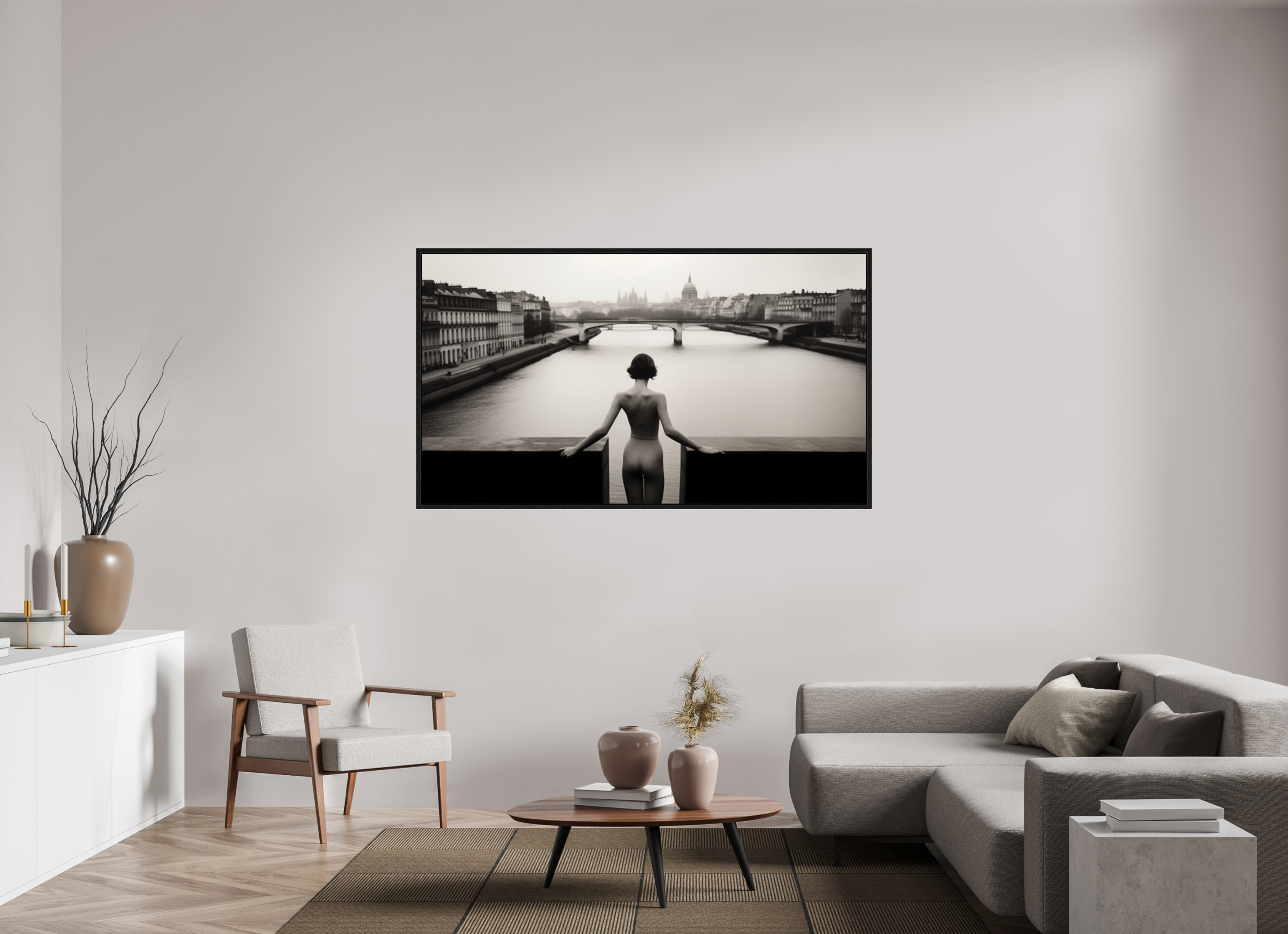 176 x 99 cm, Floater Frame her strange desire - am Rand des Atems