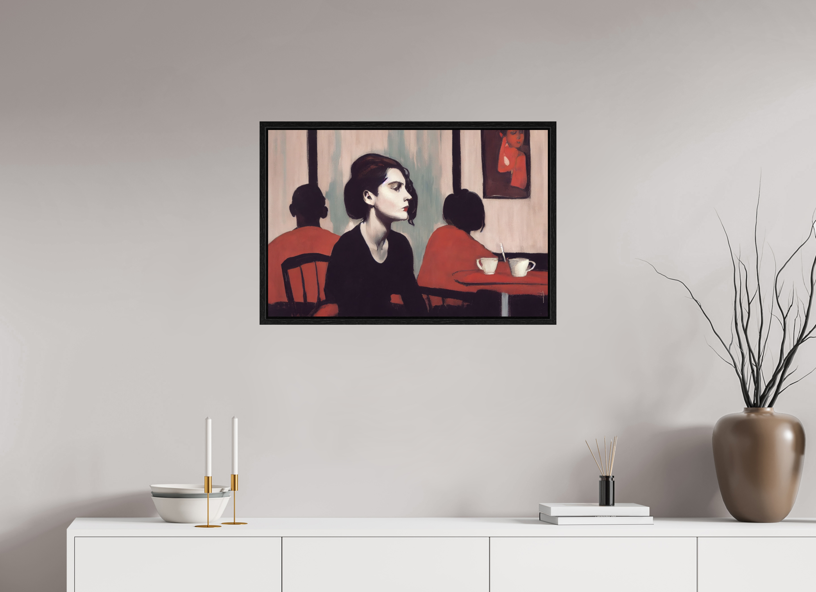 75 x 50 cm, Floater Frame the certainty