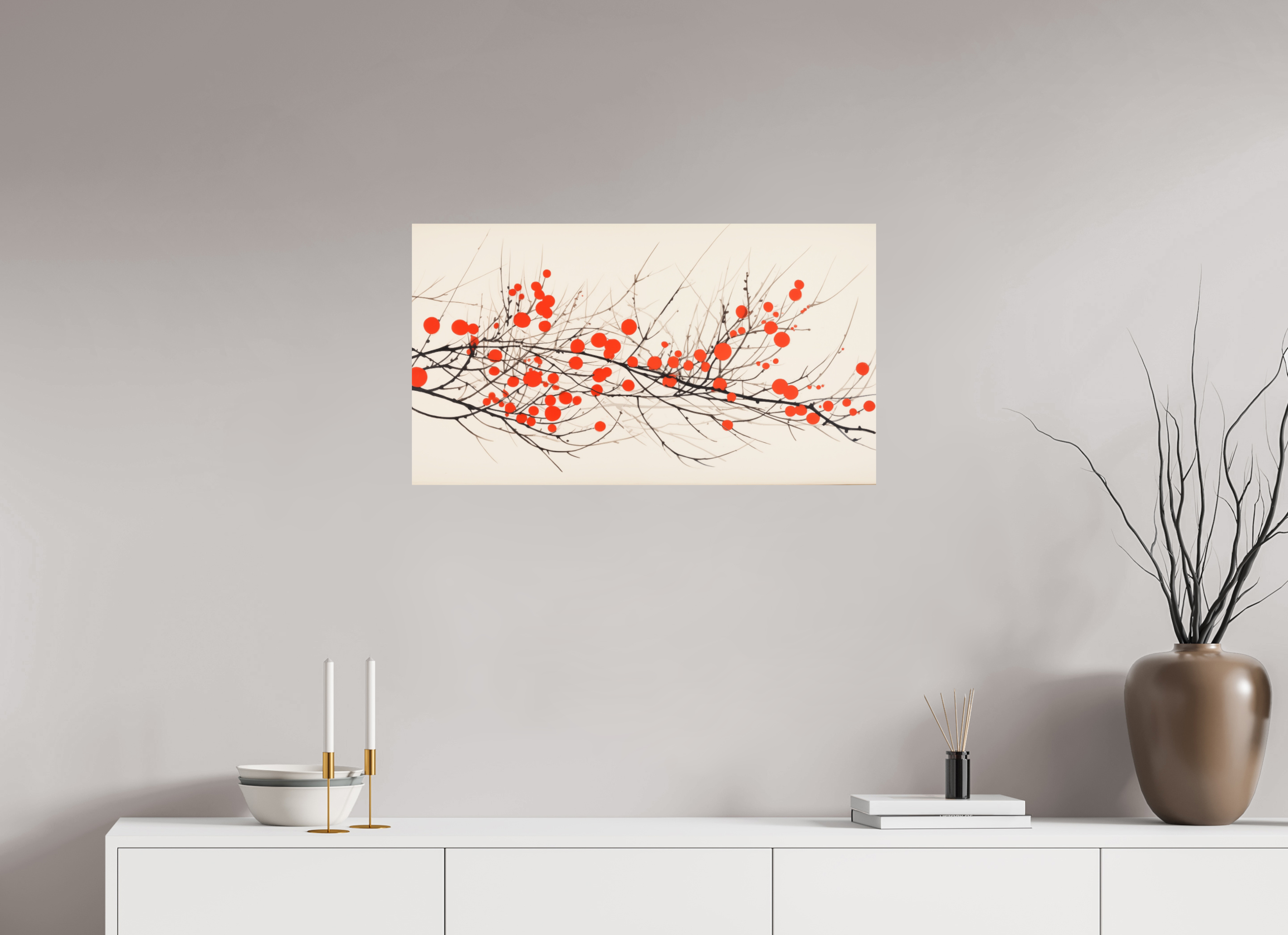 80 x 45 cm, Photo Print On Fuji Crystal DP II Crimson Whispering Branches