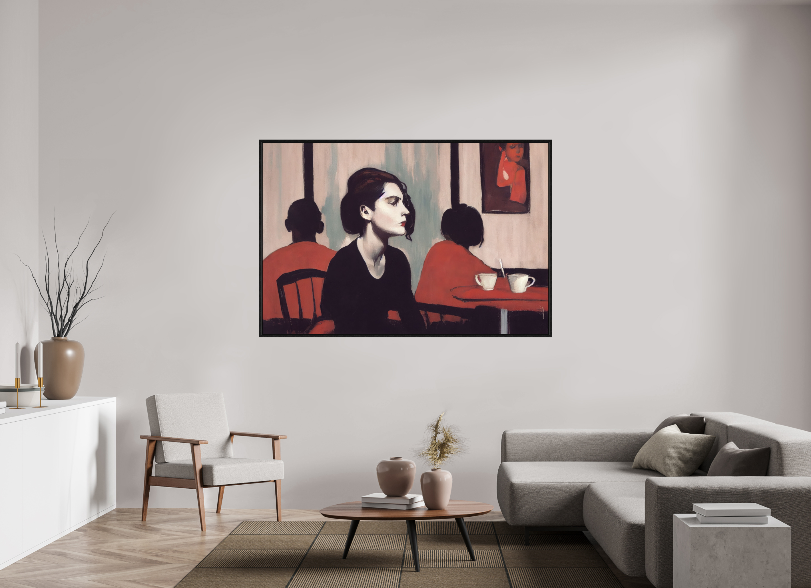 180 x 120 cm, Floater Frame the certainty
