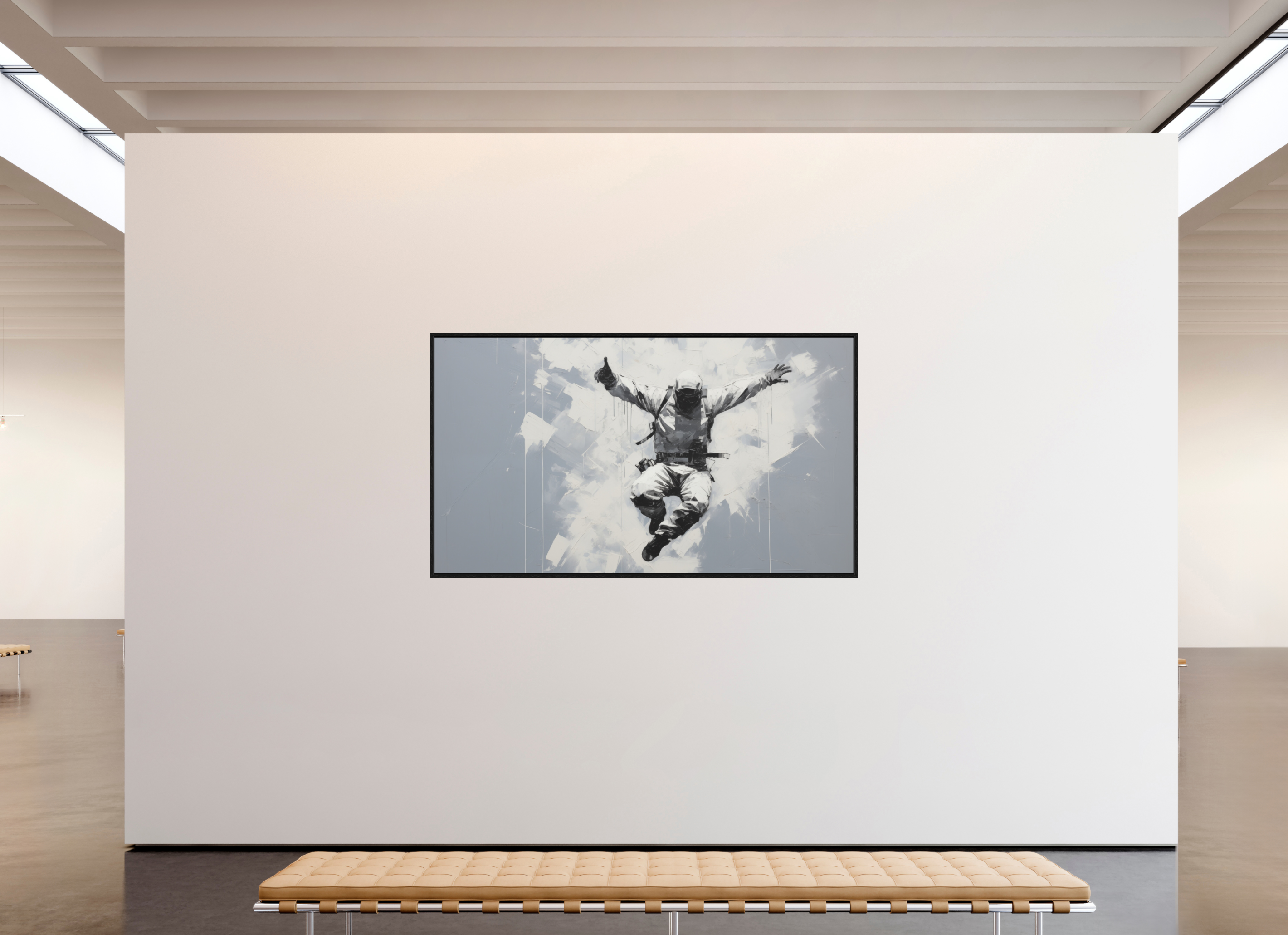 208 x 117 cm, Floater Frame Gravity’s Last Alibi