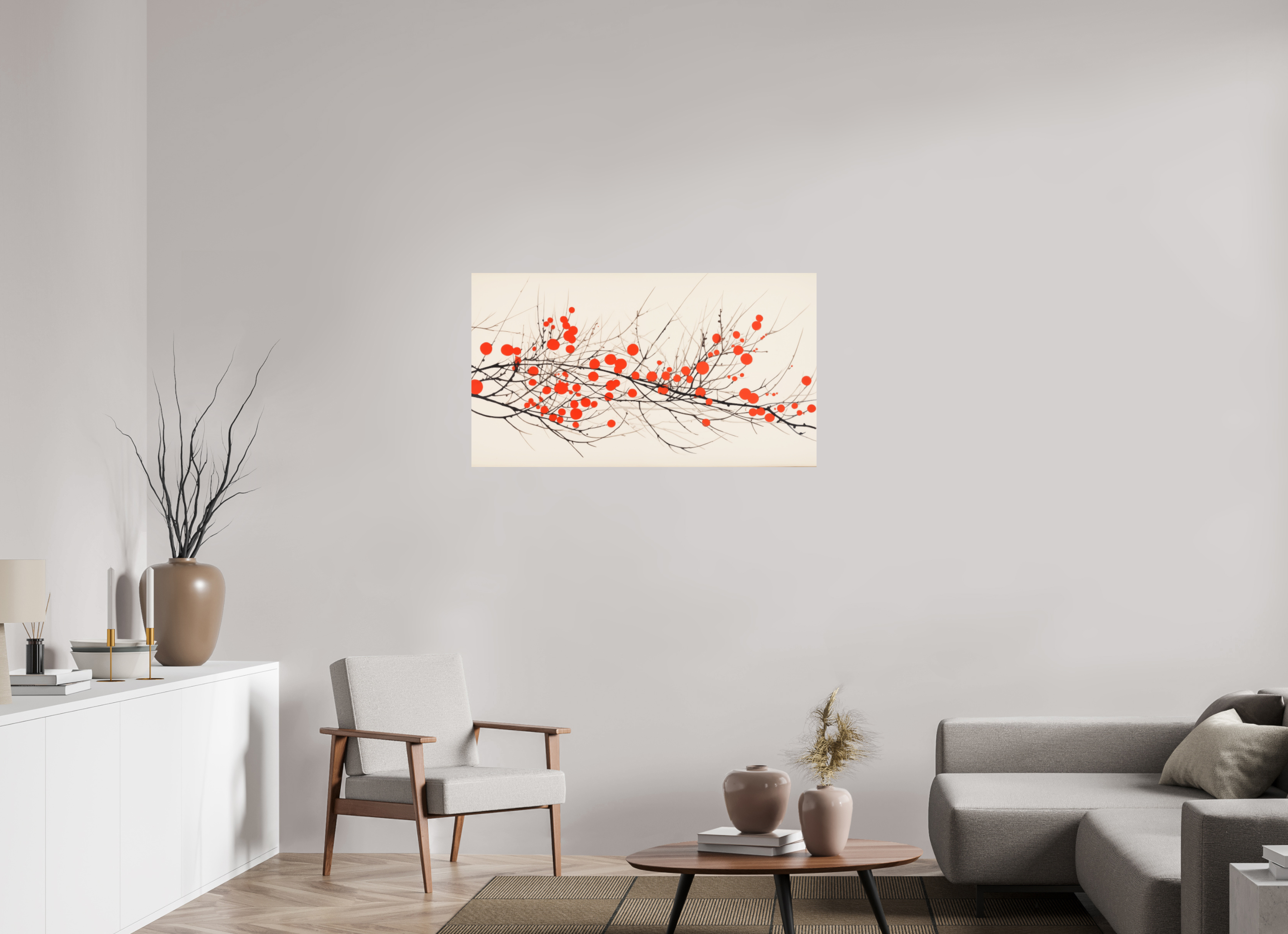 112 x 63 cm, Photo Print On Fuji Crystal DP II Crimson Whispering Branches