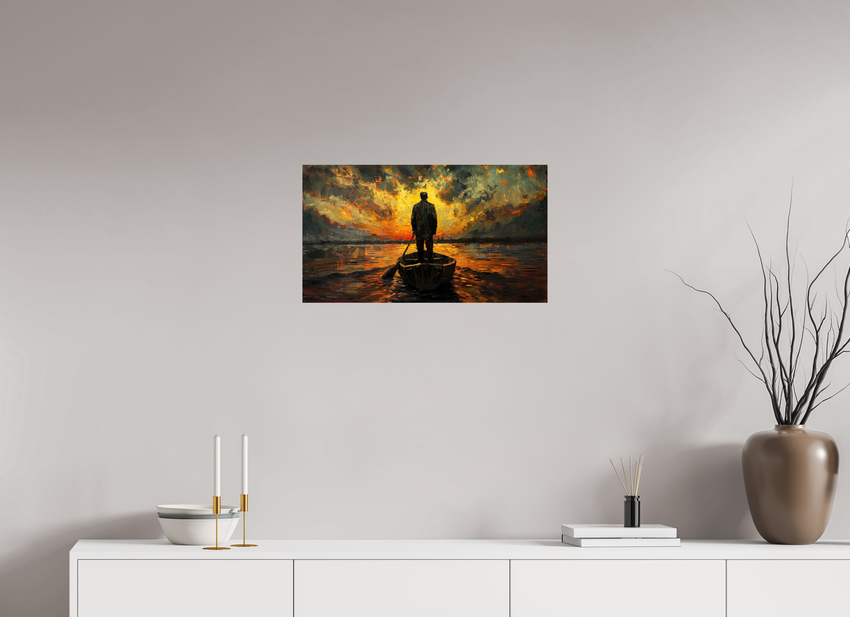 64 x 36 cm, Photo Print On Fuji Crystal DP II Ferryman of Silence