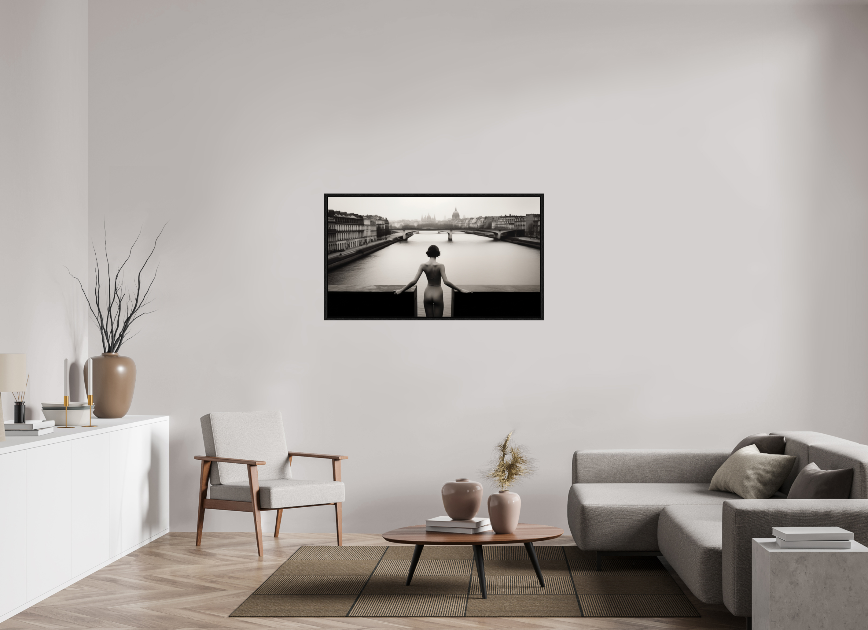 128 x 72 cm, Floater Frame her strange desire - am Rand des Atems