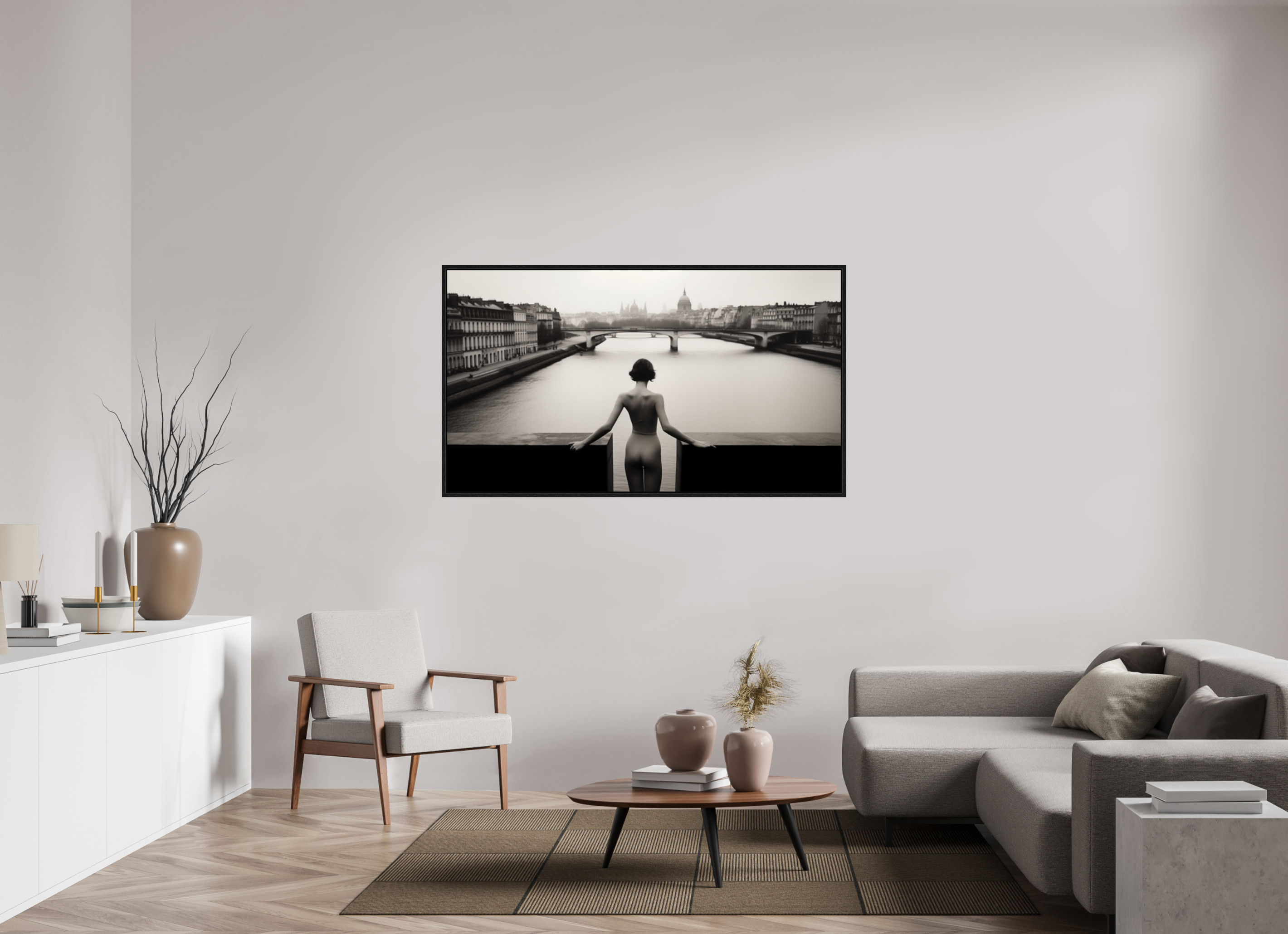 160 x 90 cm, Floater Frame her strange desire - am Rand des Atems