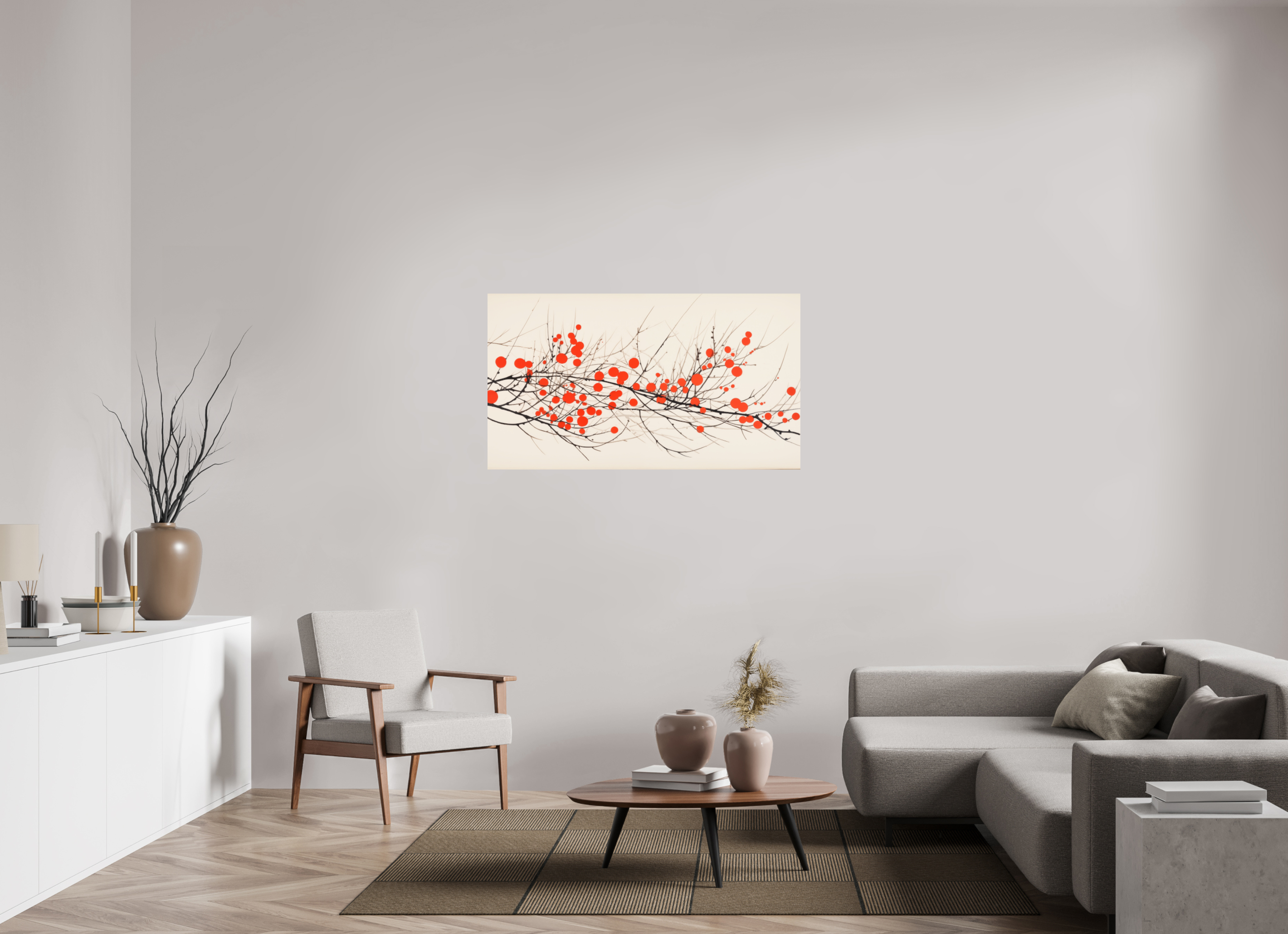 128 x 72 cm, Photo Print On Fuji Crystal DP II Crimson Whispering Branches