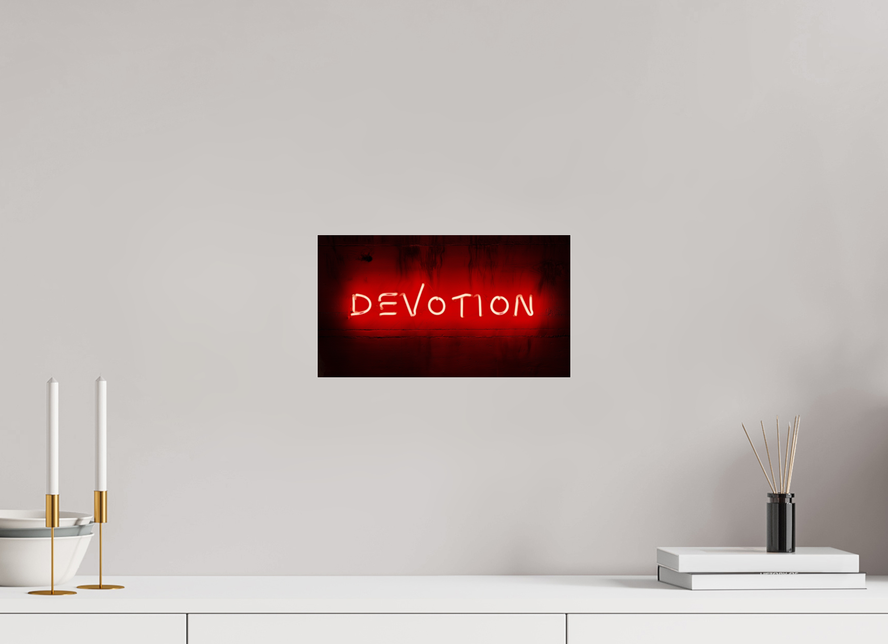 32 x 18 cm, Photo Print Under Acrylic Glass Crimson Vow