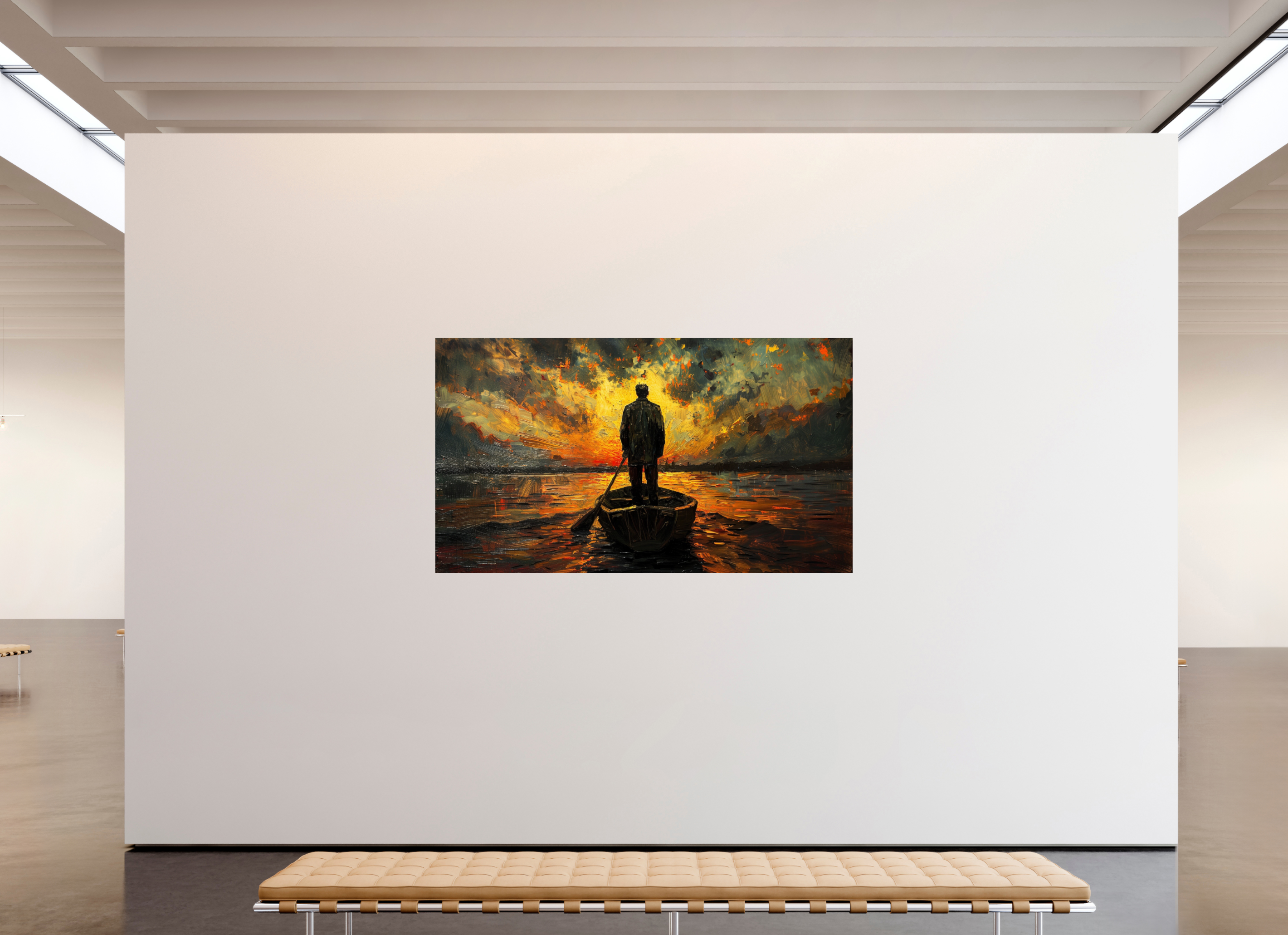 208 x 117 cm, Photo Print Under Acrylic Glass Ferryman of Silence