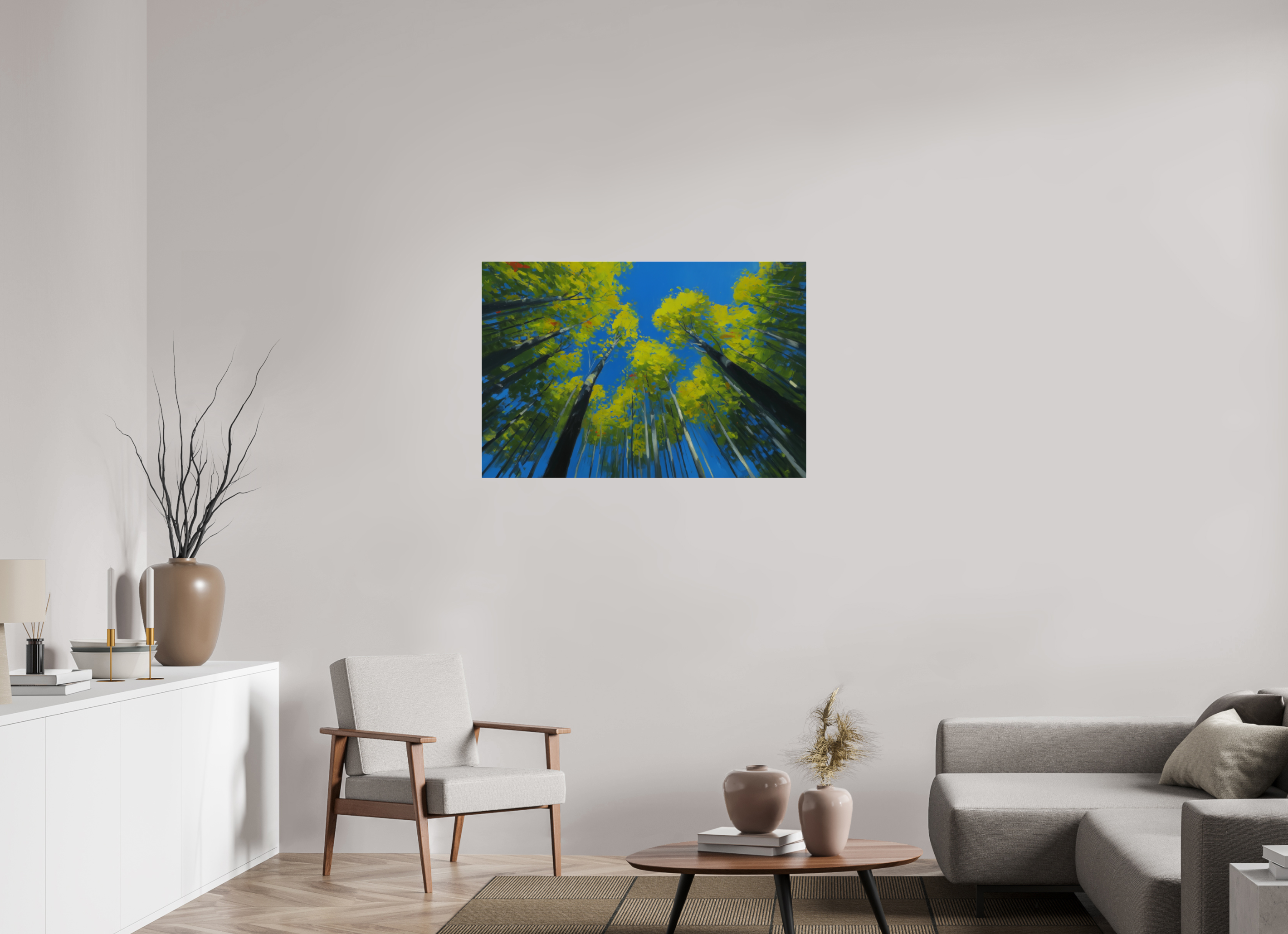 105 x 70 cm, Photo Print Under Acrylic Glass Canopy of Trust