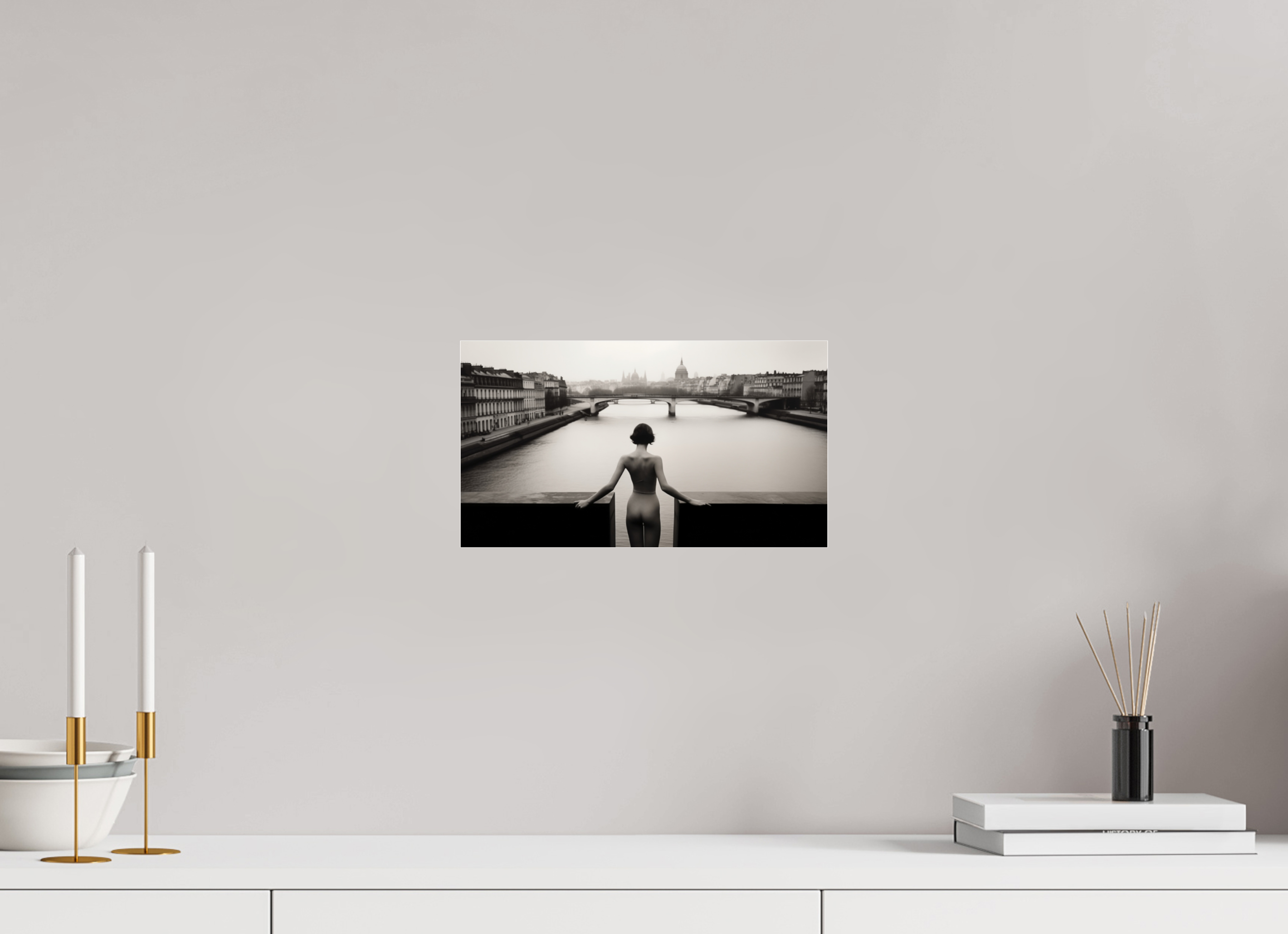 32 x 18 cm, Photo Print Under Acrylic Glass her strange desire - am Rand des Atems