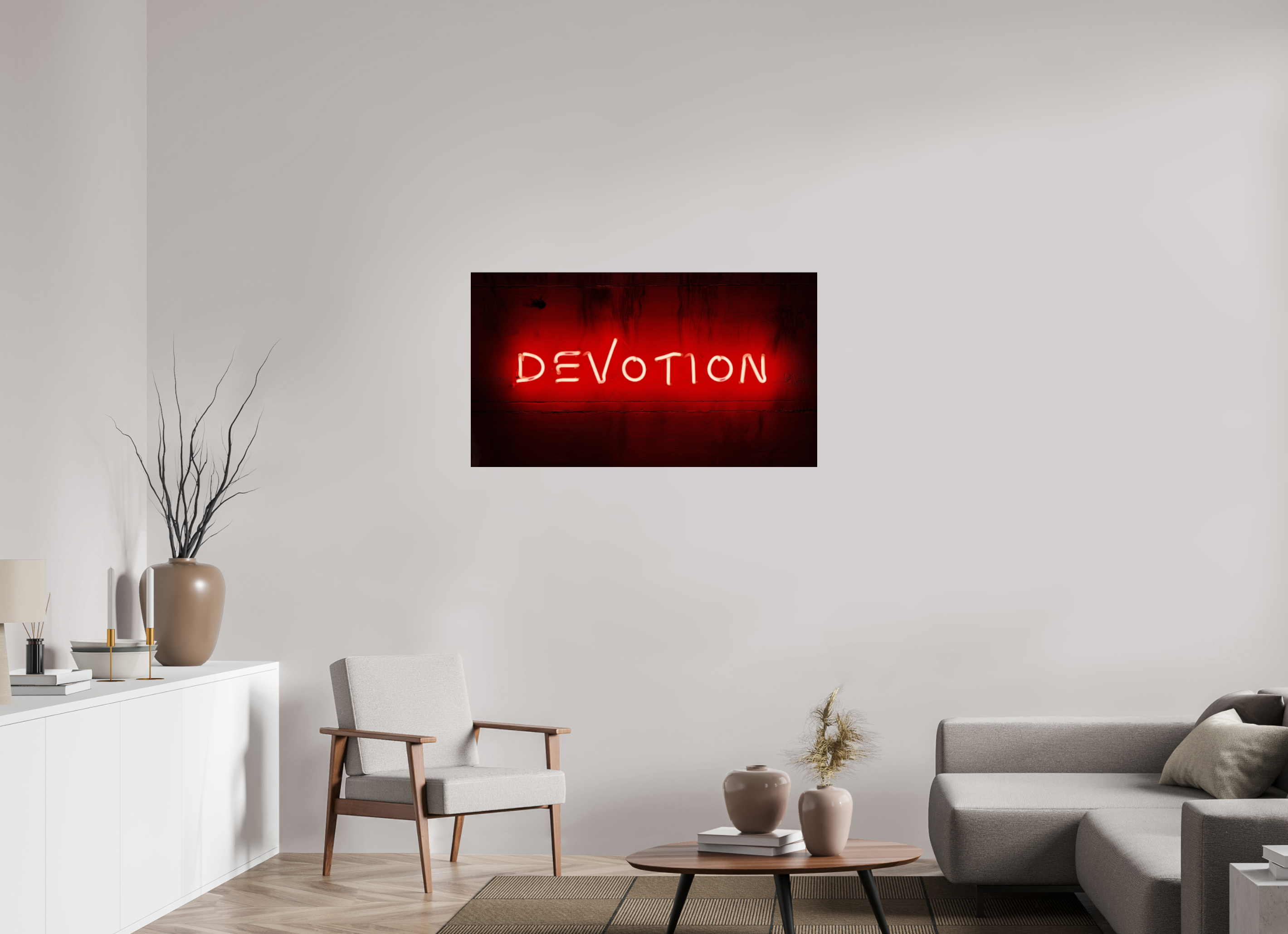 112 x 63 cm, Photo Print Under Acrylic Glass Crimson Vow